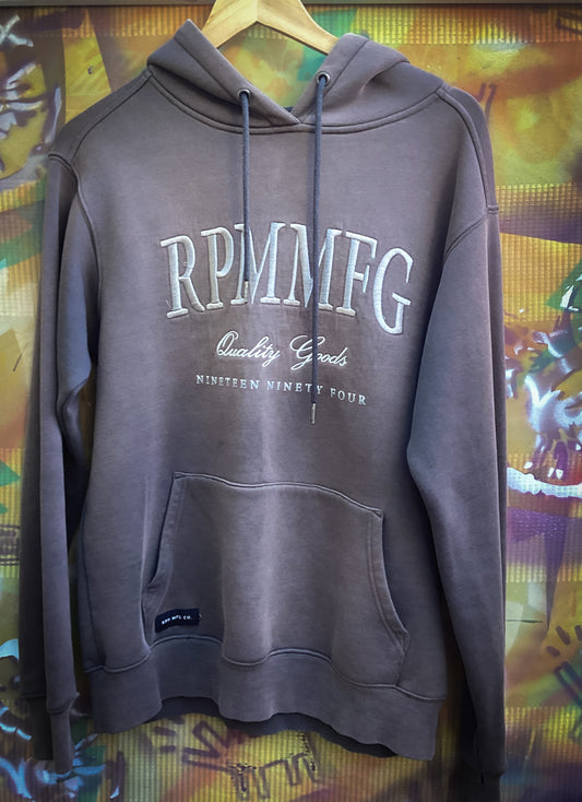RPM MFG Hoodie - Brown Faded Look