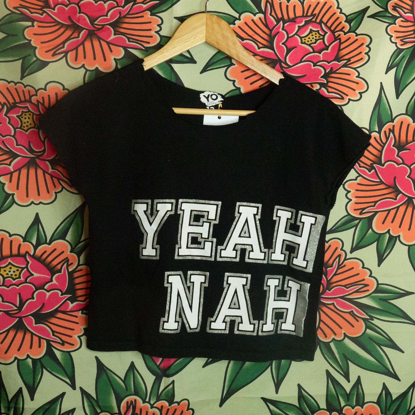 Yeah Nah crop tee