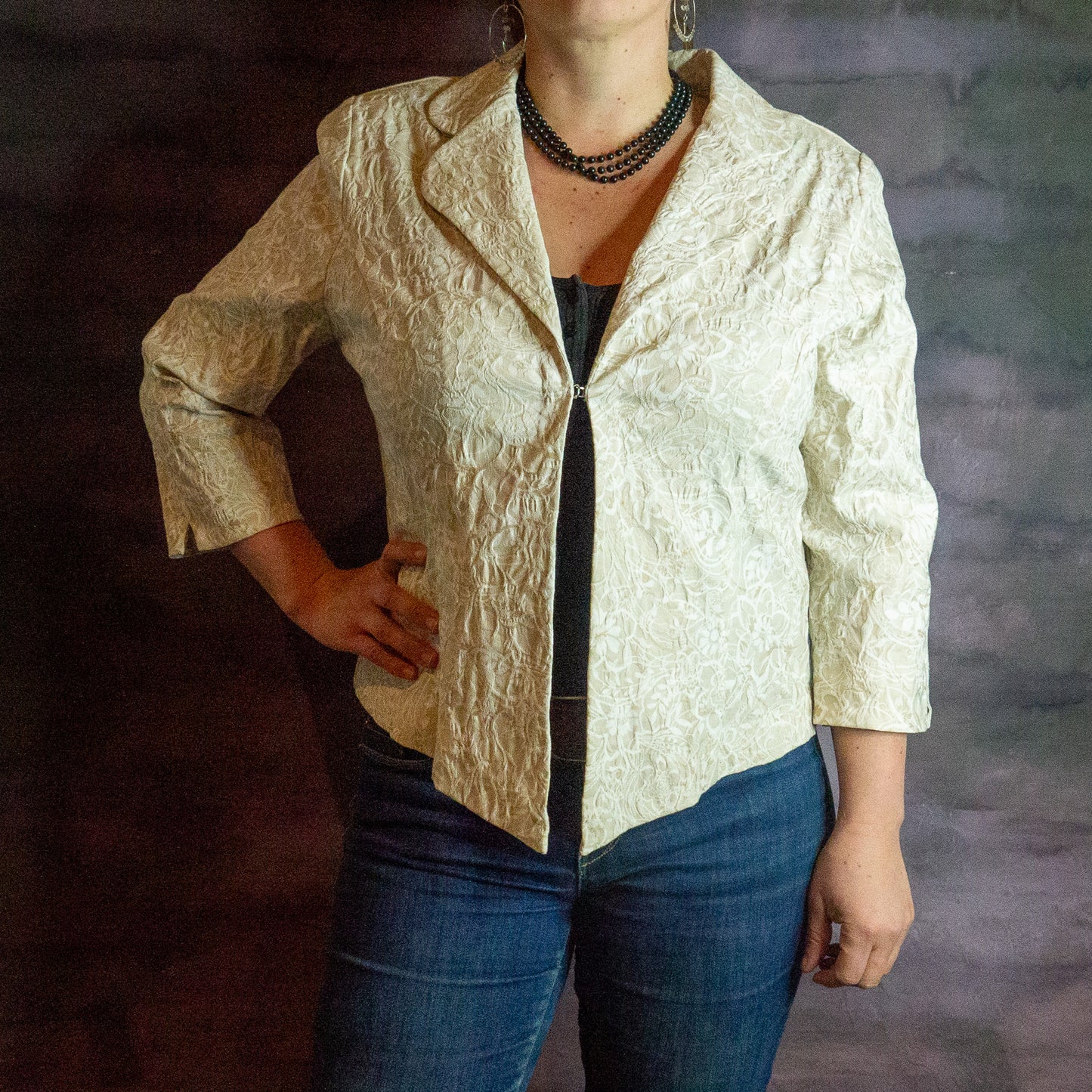 Amy Taylor cream blazer - Made in NZ